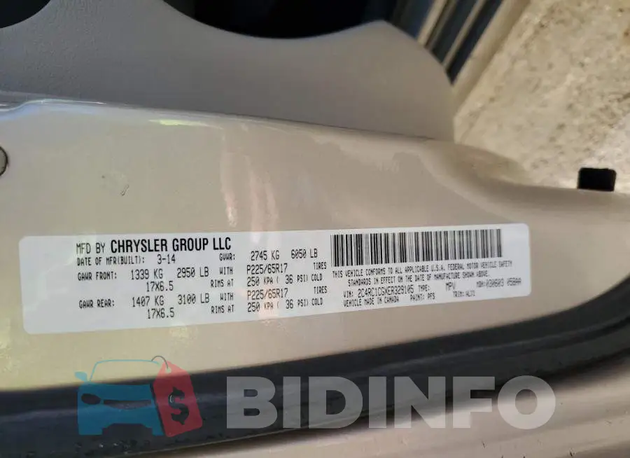 2C4RC1CGXER329105 Photo# 13