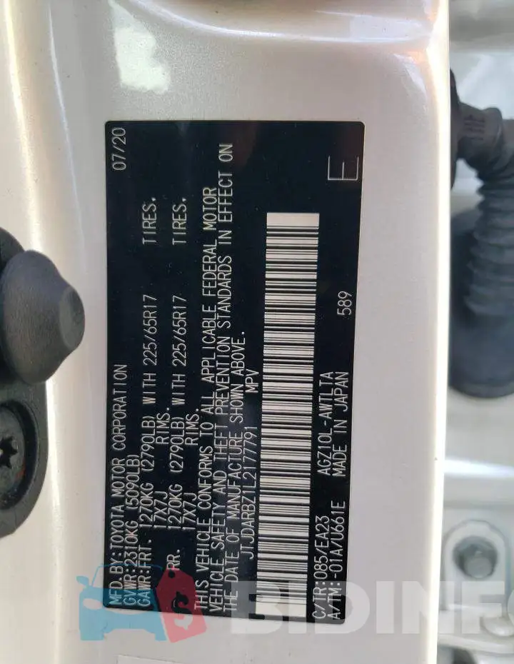 JTJDARBZ1L2177791 Photo# 12