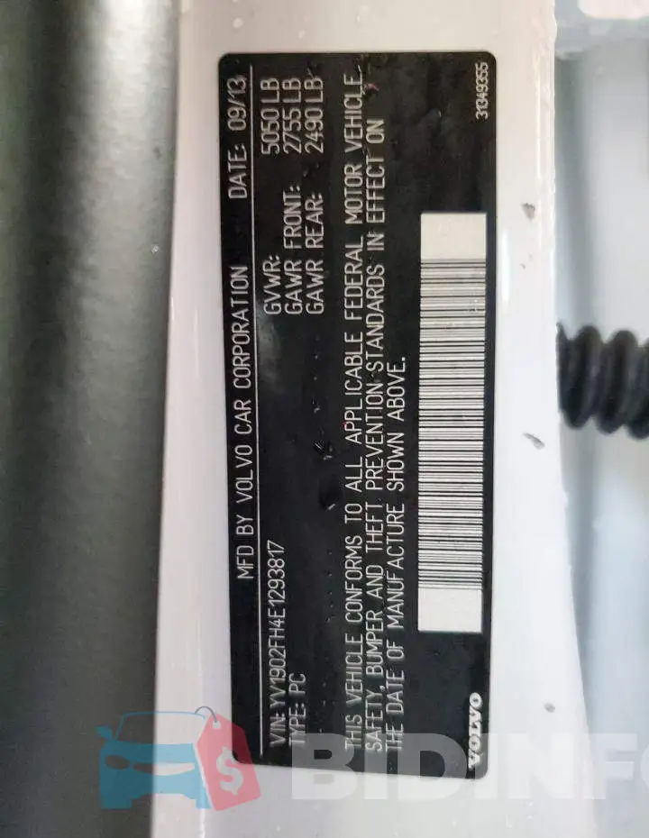 YV1902FH4E1293817 Photo# 13