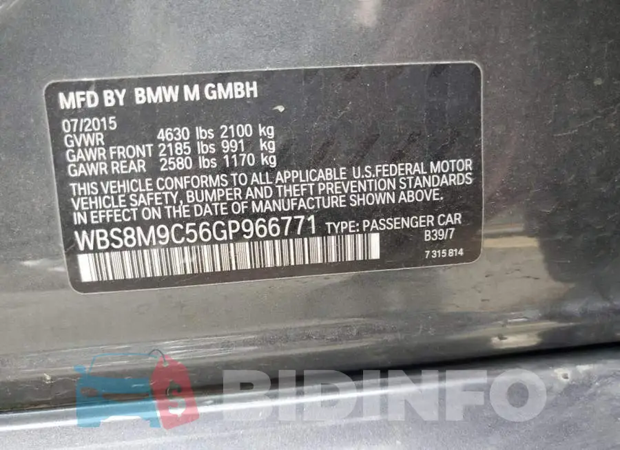 WBS8M9C56GP966771 Photo# 13