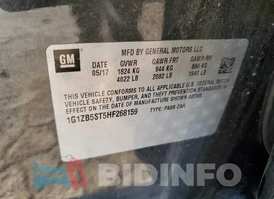 1G1ZB5ST5HF268159 Photo# 12