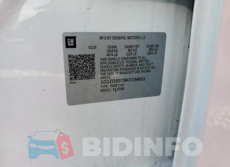 1G1ZD5ST6KF154611 Photo# 13