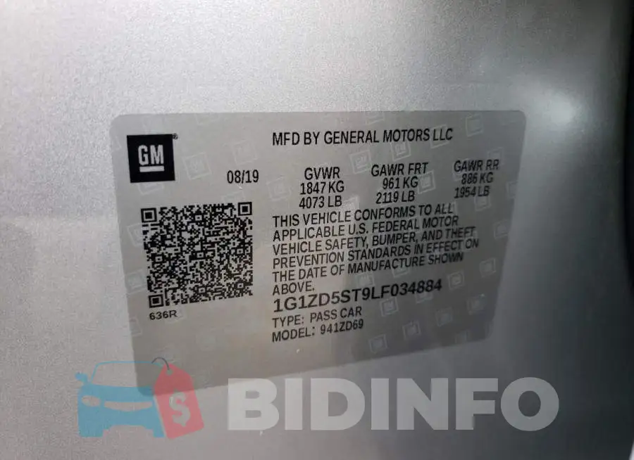1G1ZD5ST9LF034884 Photo# 13