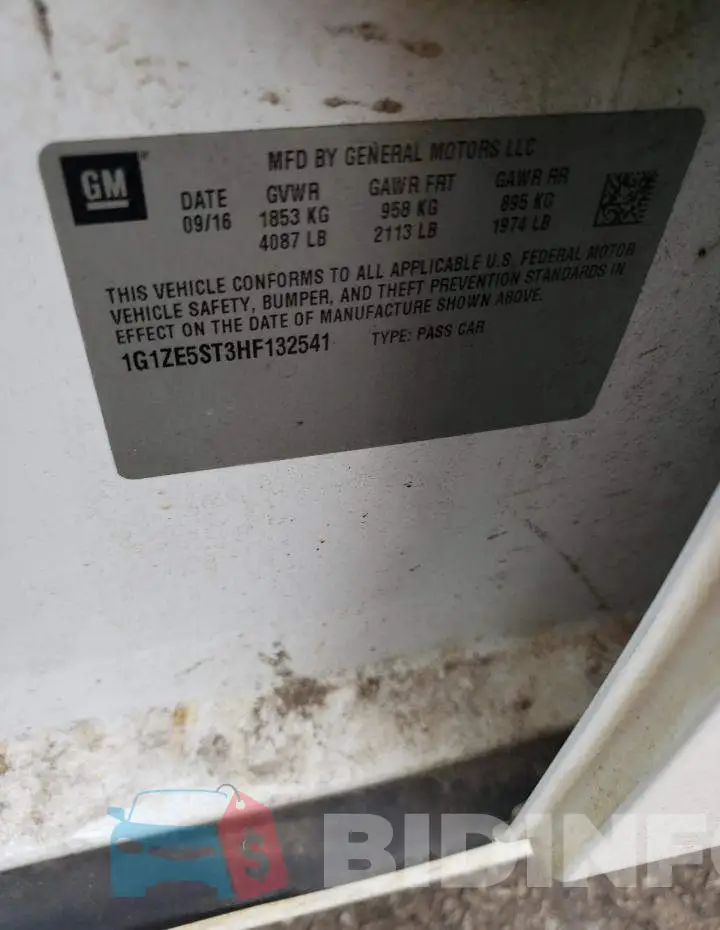1G1ZE5ST3HF132541 Photo# 12