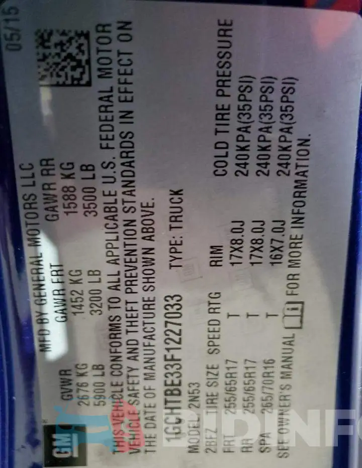 1GCHTBE33F1227033 Photo# 12