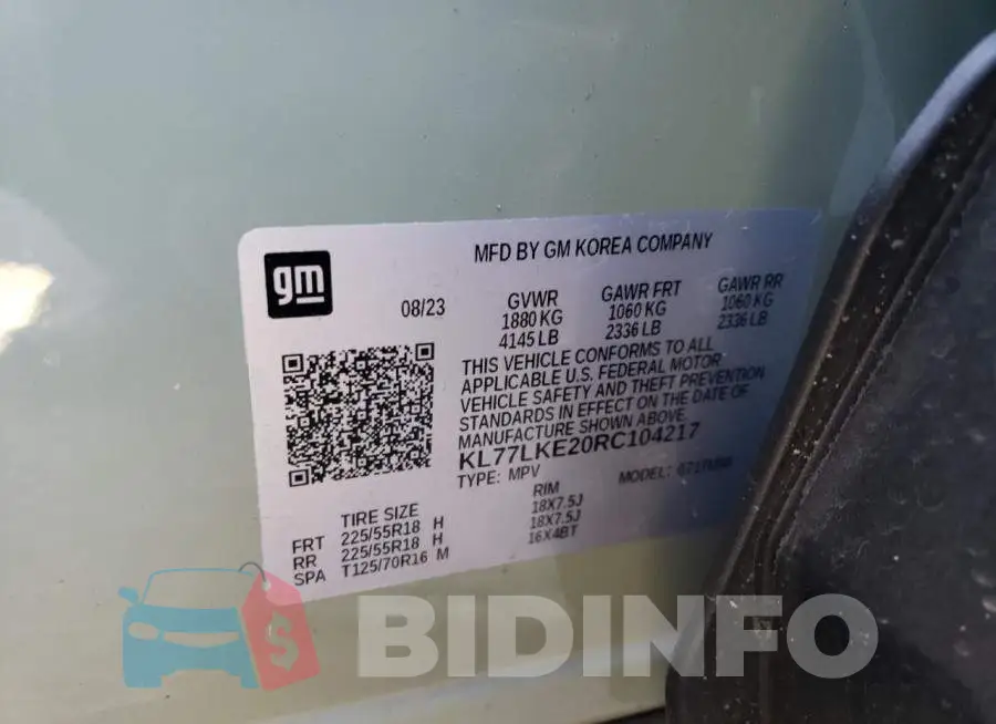 KL77LKE20RC104217 Photo# 14