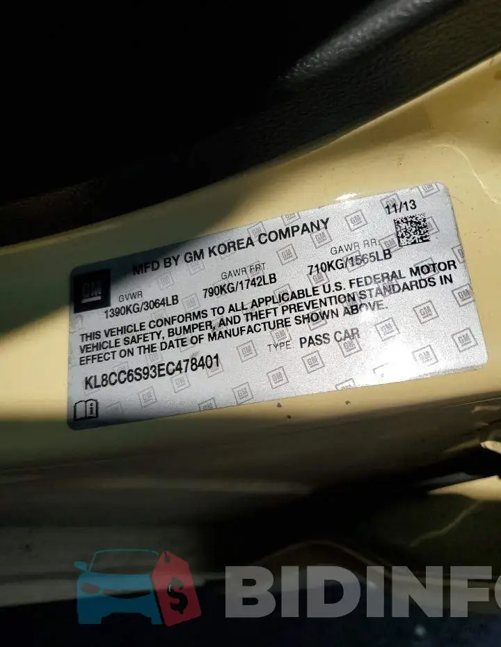 KL8CC6S93EC478401 Photo# 13