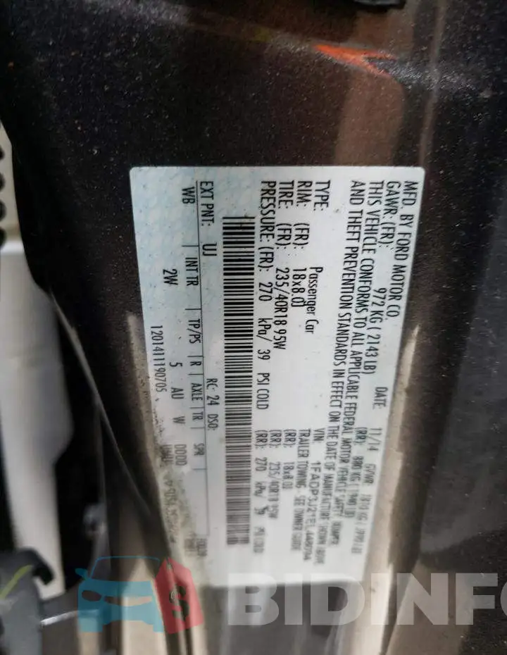 1FADP3J21EL448094 Photo# 13