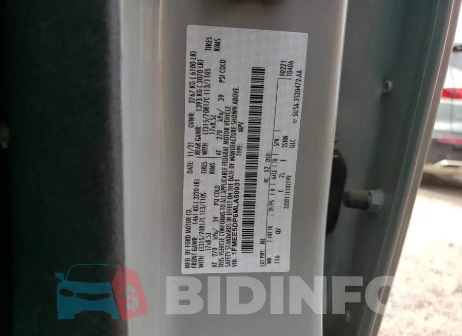 1FMEE5DP6MLA90931 Photo# 13