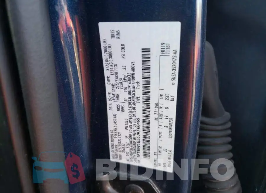 1FTEW1E55JKF60469 Photo# 12