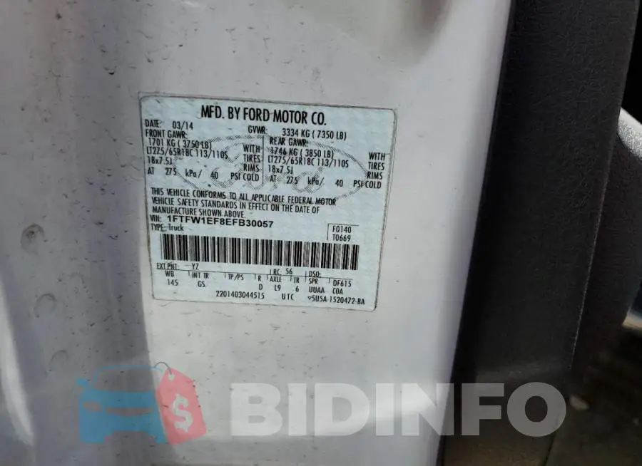 1FTFW1EF8EFB30057 Photo# 12