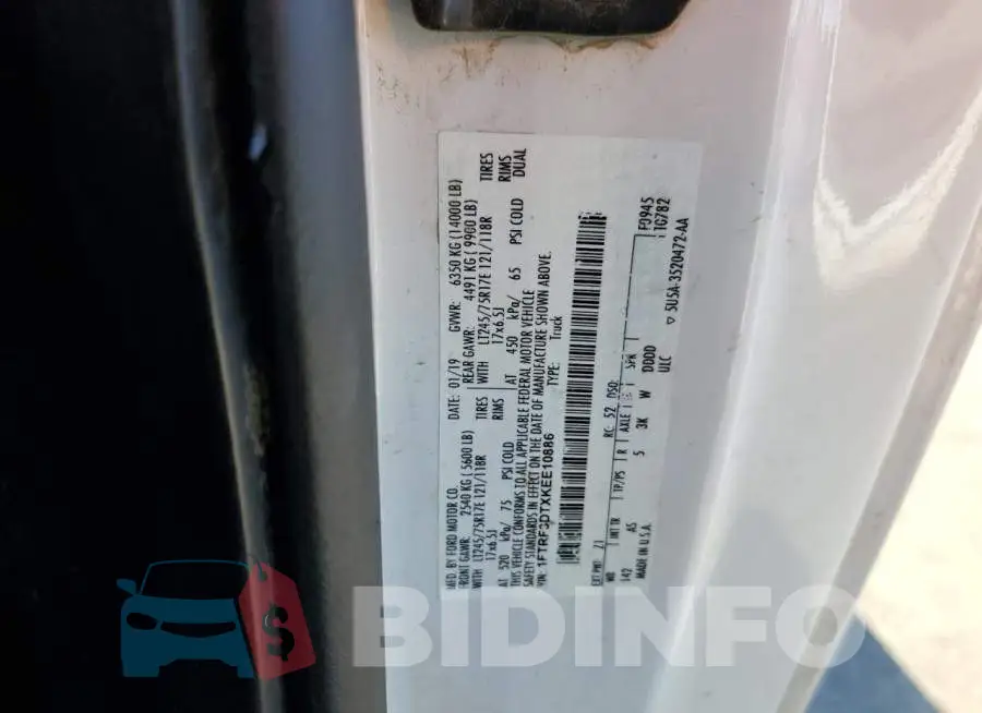 1FTRF3DTXKEE10886 Photo# 12