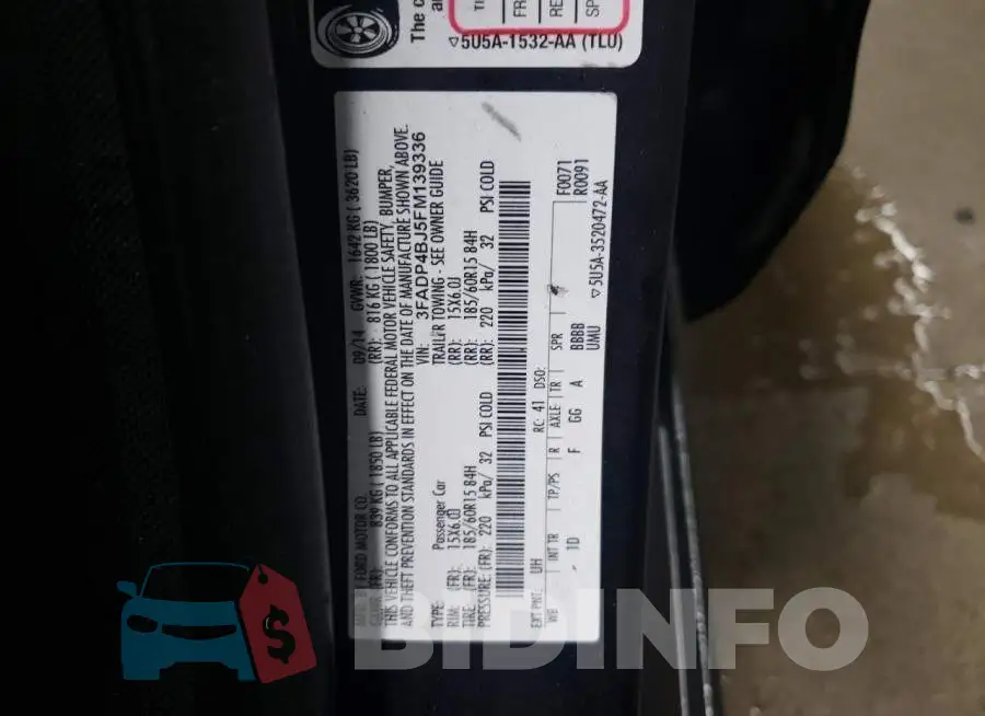 3FADP4BJ5FM139336 Photo# 12