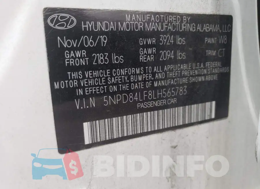 5NPD84LF8LH565783 Photo# 13