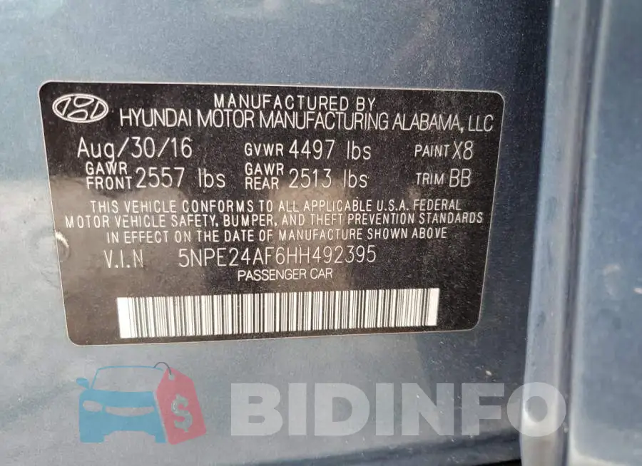 5NPE24AF6HH492395 Photo# 12