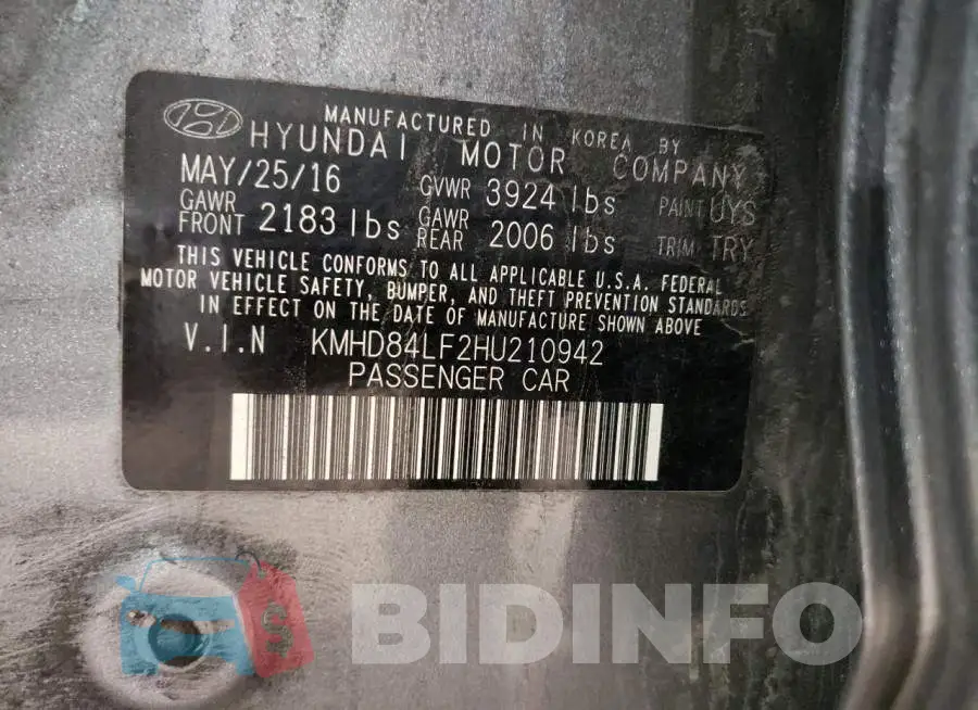KMHD84LF2HU210942 Photo# 12