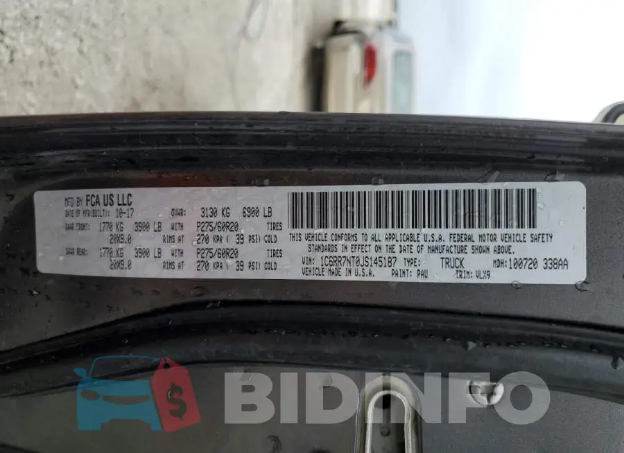 1C6RR7NT0JS145187 Photo# 12