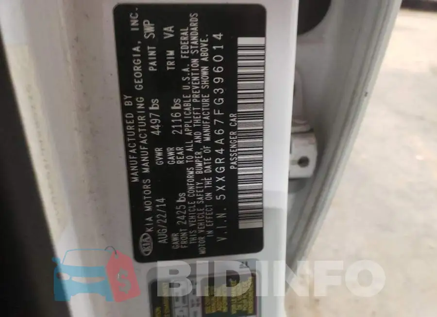 5XXGR4A67FG396014 Photo# 12