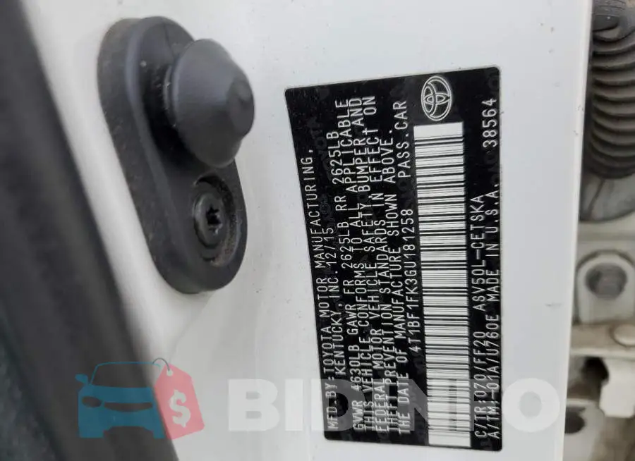 4T1BF1FK3GU181258 Photo# 12