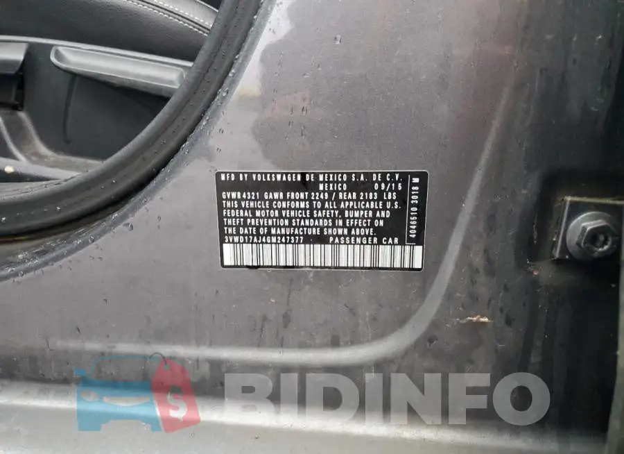 3VWD17AJ4GM247377 Photo# 12