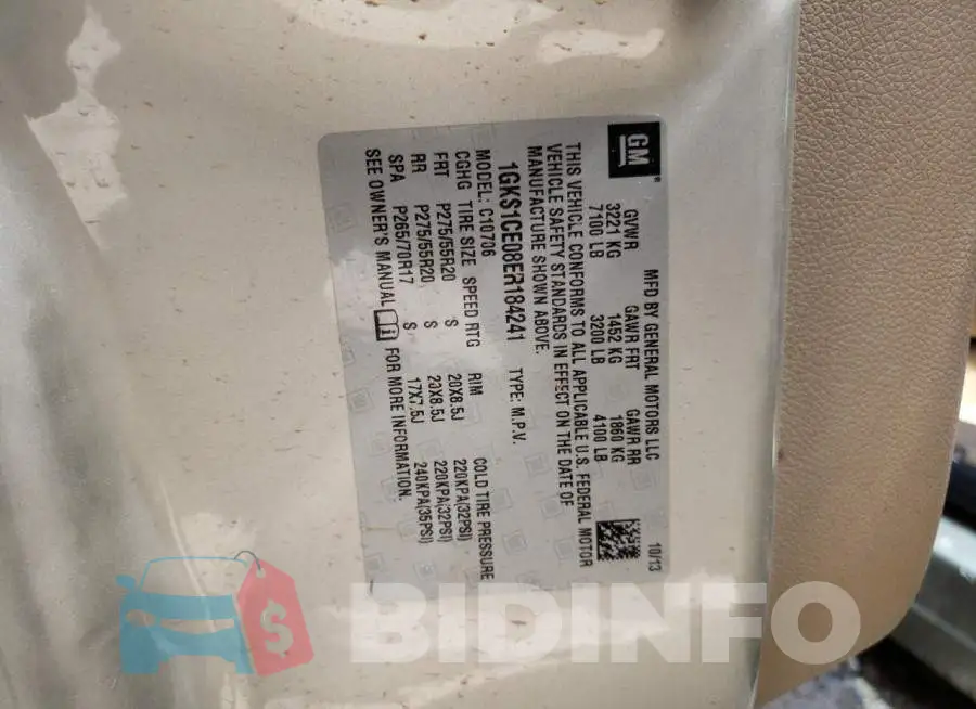 1GKS1CE08ER184241 Photo# 13