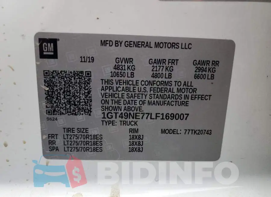 1GT49NE77LF169007 Photo# 13