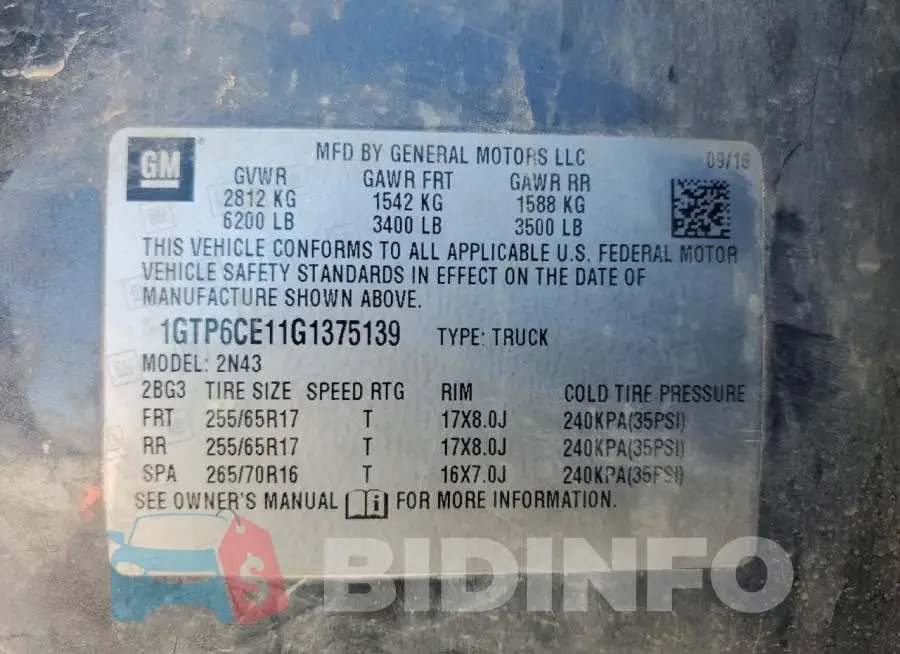 1GTP6CE11G1375139 Photo# 12