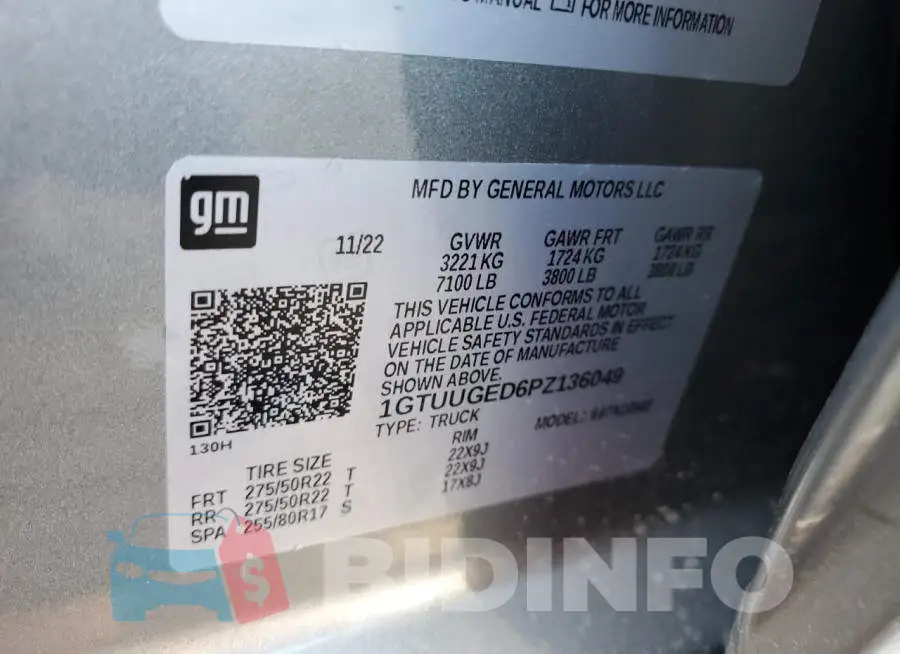 1GTUUGED6PZ136049 Photo# 13