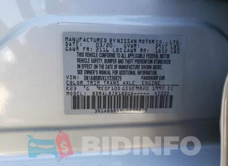 3N1AB8BVXLY239879 Photo# 12