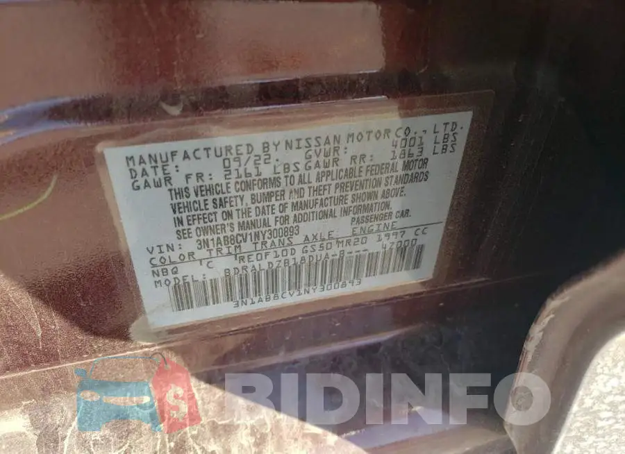 3N1AB8CV1NY300893 Photo# 12