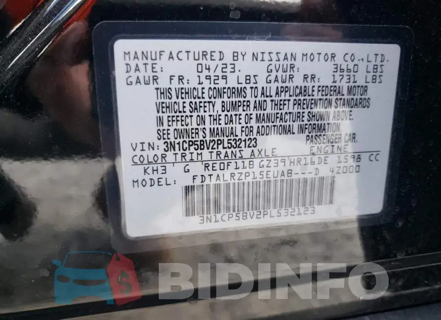 3N1CP5BV2PL532123 Photo# 12