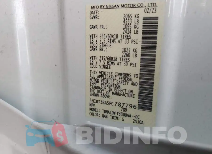 5N1BT3BA5PC787796 Photo# 12