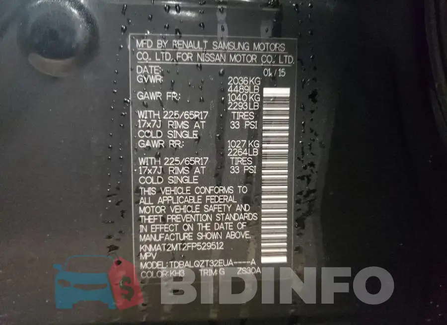 KNMAT2MT2FP529512 Photo# 13