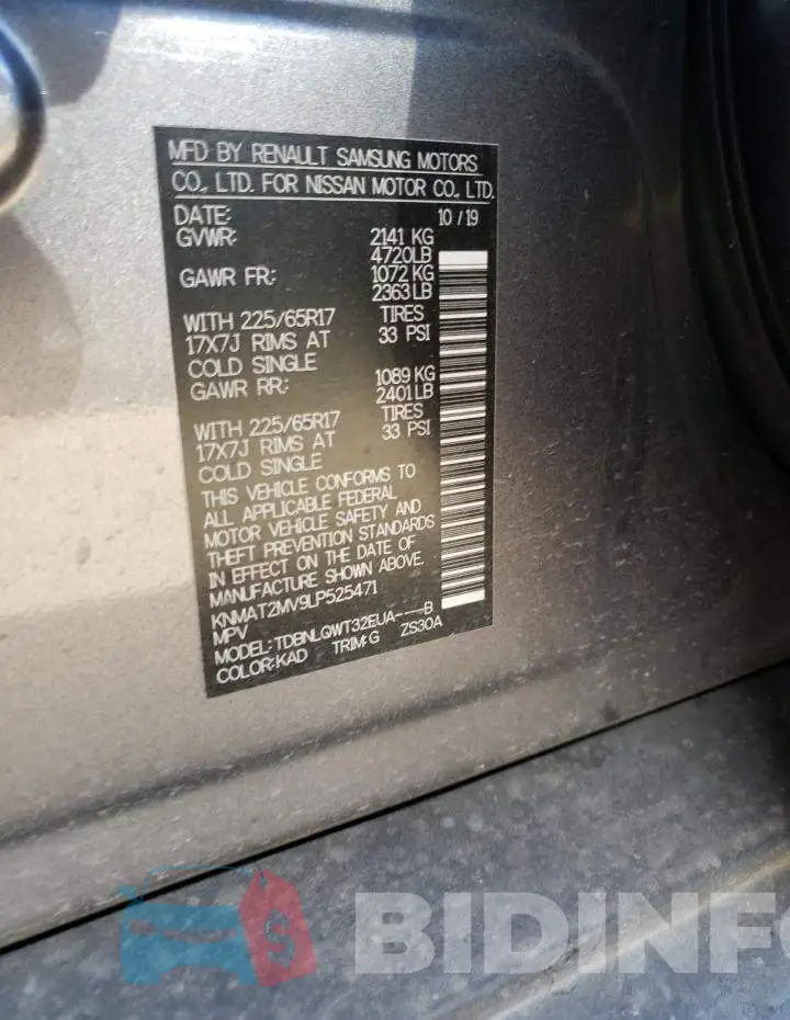 KNMAT2MV9LP525471 Photo# 13