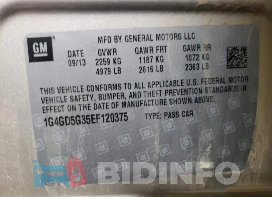 1G4GD5G35EF120375 Photo# 12