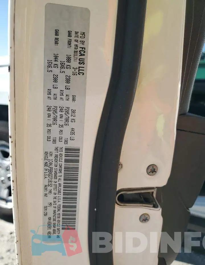 1C4NJPBBXGD718152 Photo# 13