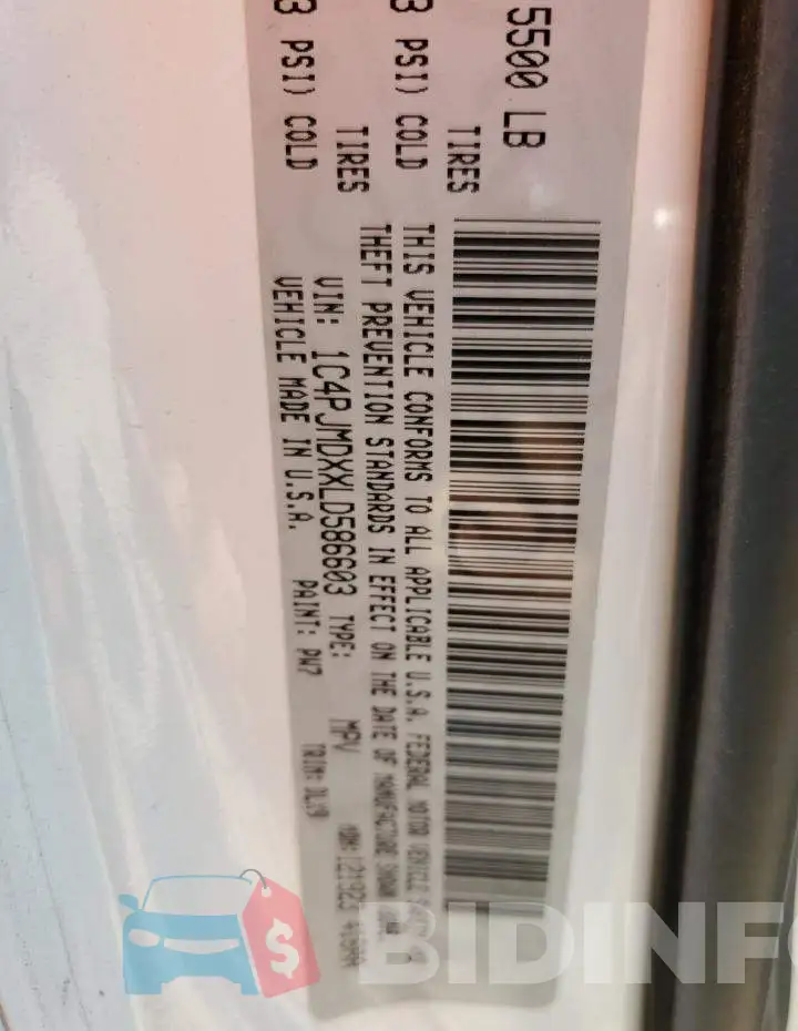 1C4PJMDXXLD586603 Photo# 12
