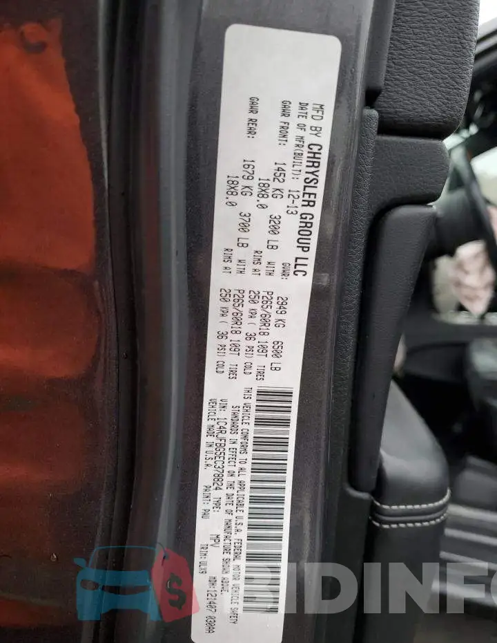 1C4RJFBG5EC378824 Photo# 13