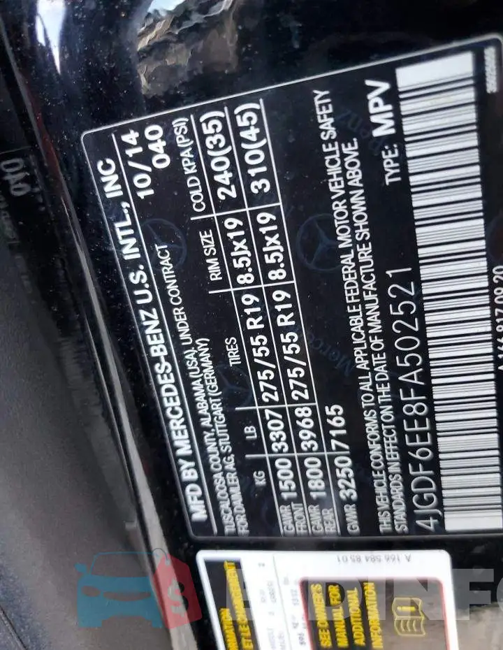 4JGDF6EE8FA502521 Photo# 13