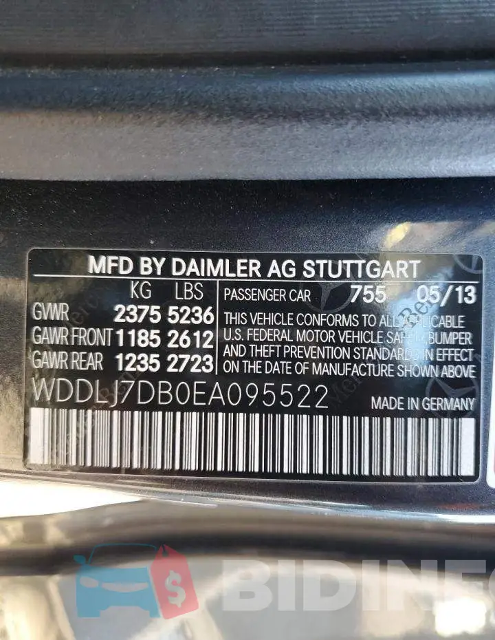 WDDLJ7DB0EA095522 Photo# 13