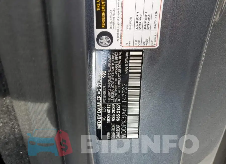WDDPK3JA6JF147722 Photo# 12