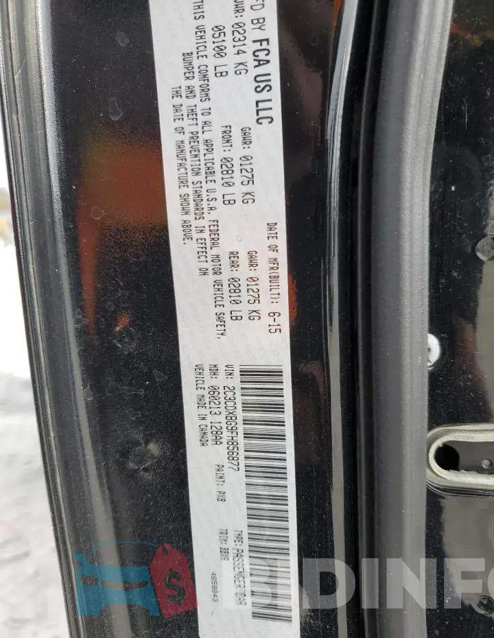 2C3CDXBG9FH856877 Photo# 13