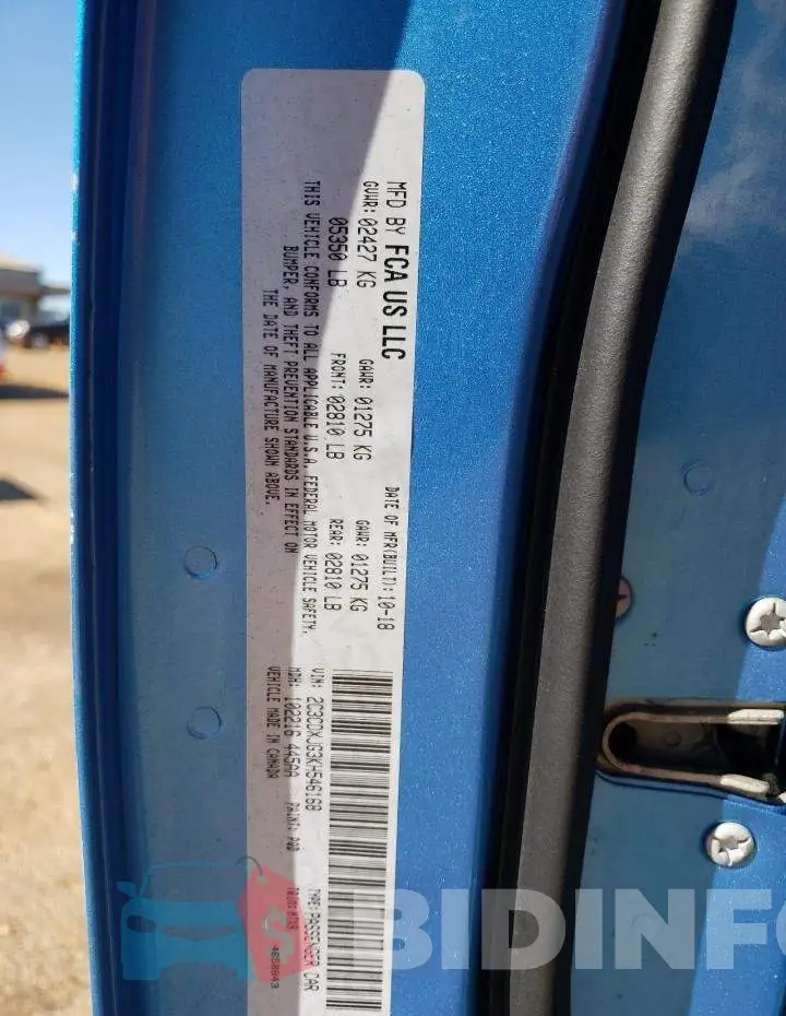 2C3CDXJG3KH546168 Photo# 13