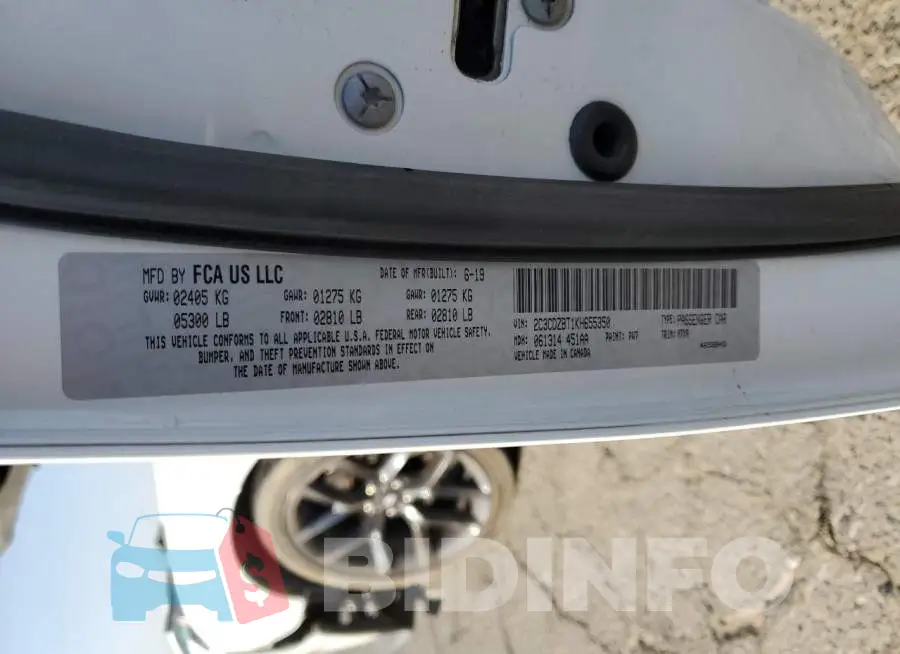 2C3CDZBT1KH655350 Photo# 12