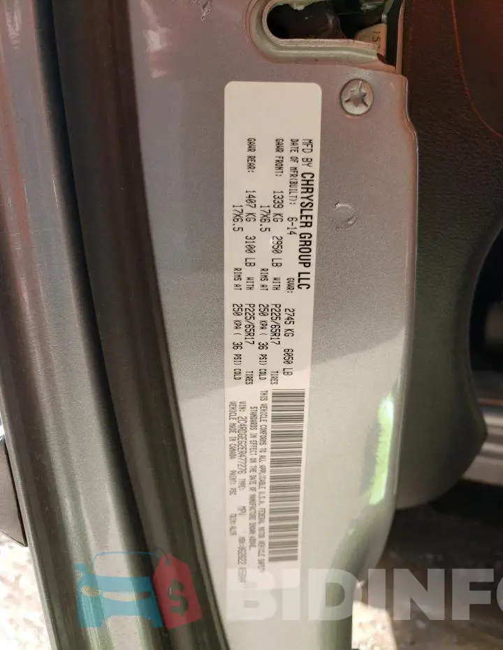 2C4RDGEG2ER477276 Photo# 13