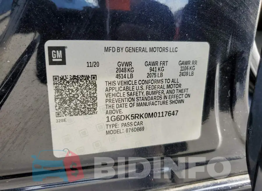 1G6DK5RK0M0117647 Photo# 13
