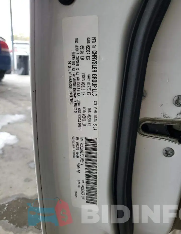 2C3CCAAG7EH305914 Photo# 12