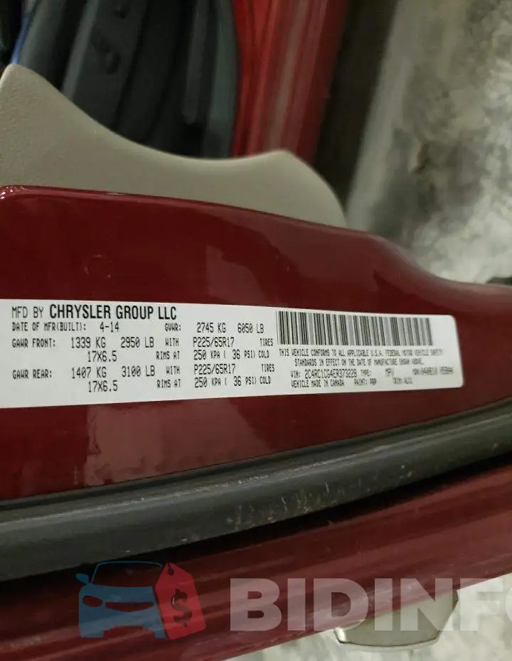 2C4RC1CG4ER373228 Photo# 13