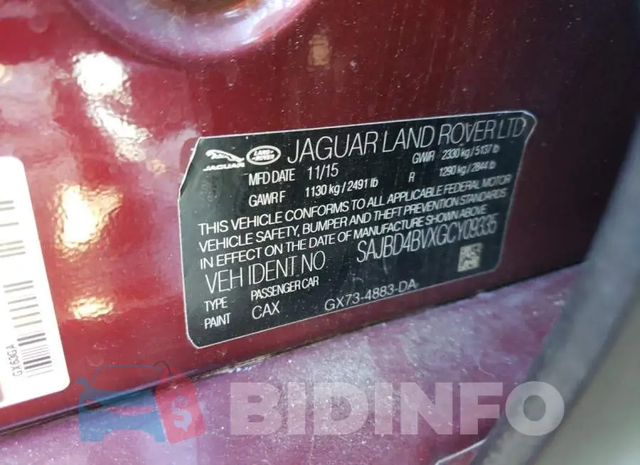 SAJBD4BVXGCY09335 Photo# 12