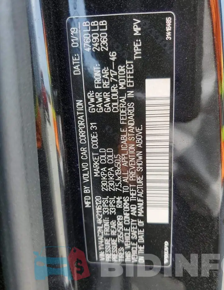 YV4AC2HL4K2116120 Photo# 13
